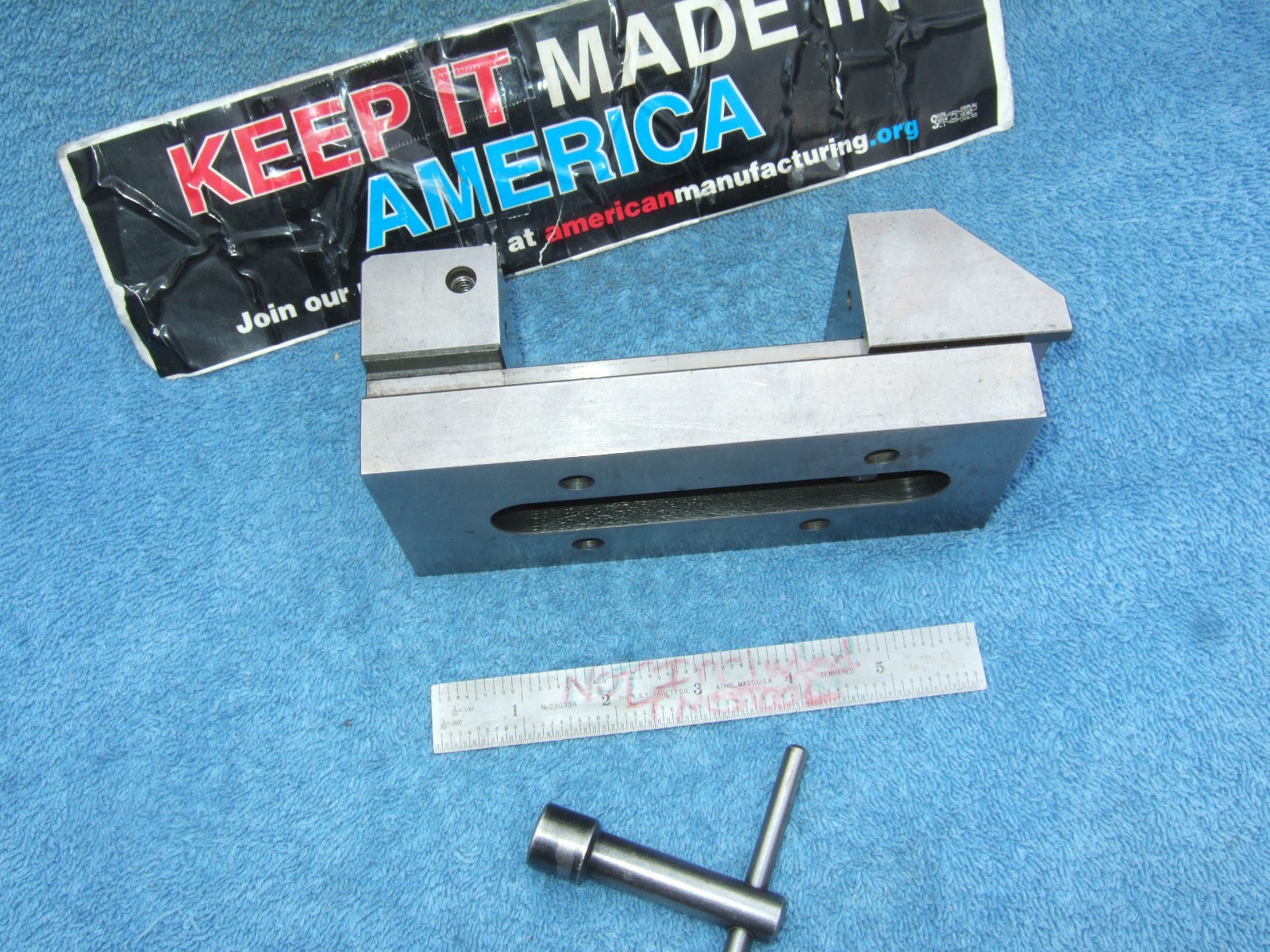 HERMANN SCHMIDT USED V0-4 GRIND VISE W/WRENCH TOOLMAKER MACHINIST INSPECTION #H