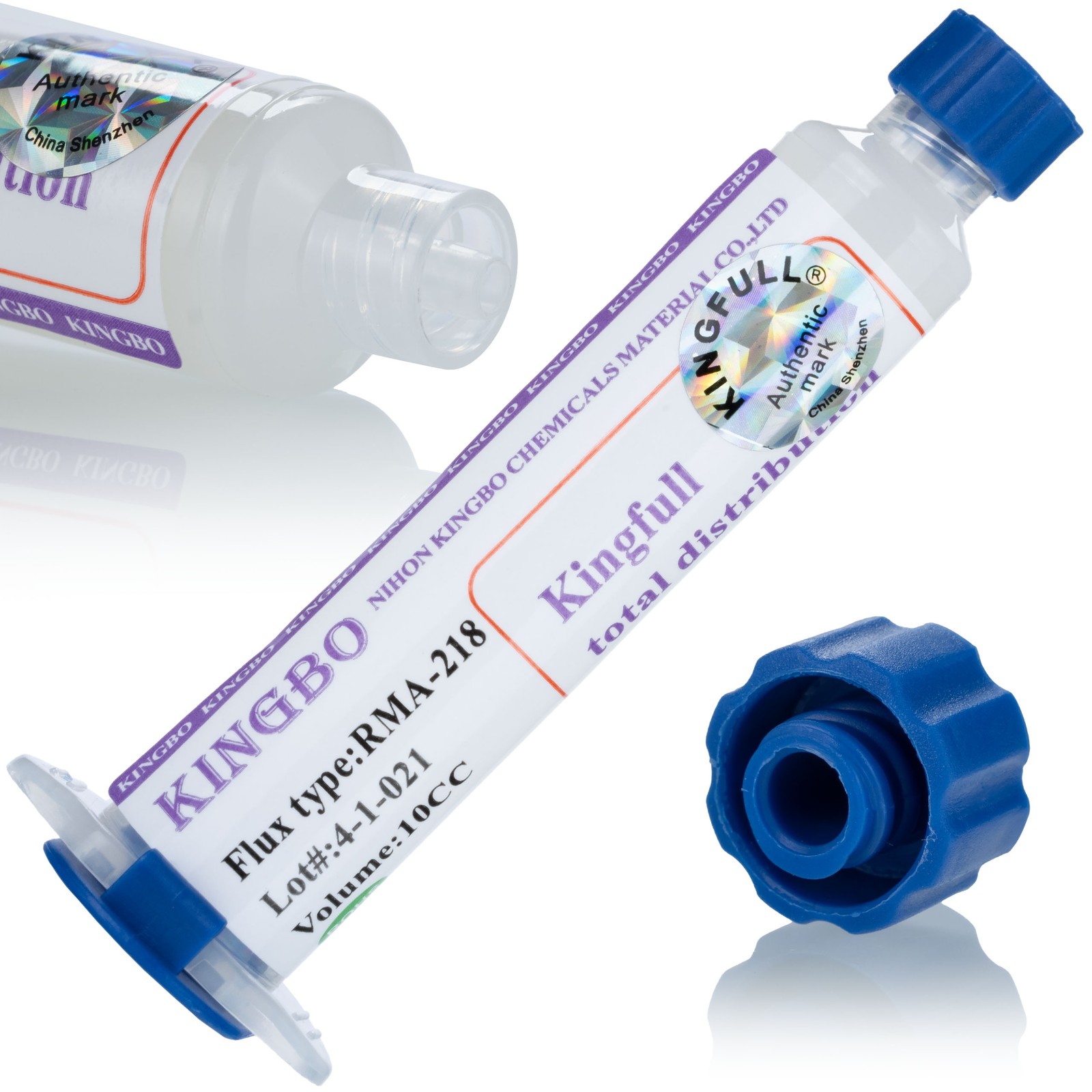 Flux in Syringe Kingbo 218 10cc – No-Clean | Gel | BGA SMD Soldering