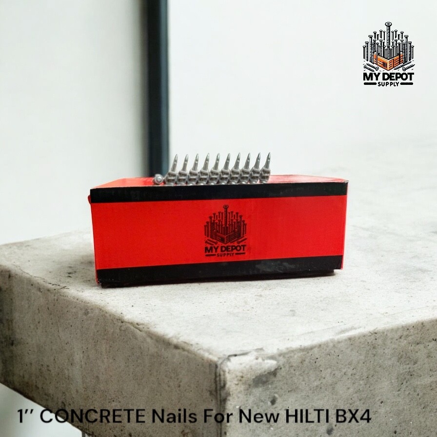 1000x 1’’ CONCRETE Nails for Hilti BX4 – NAILS FOR BX4 25mm Pins