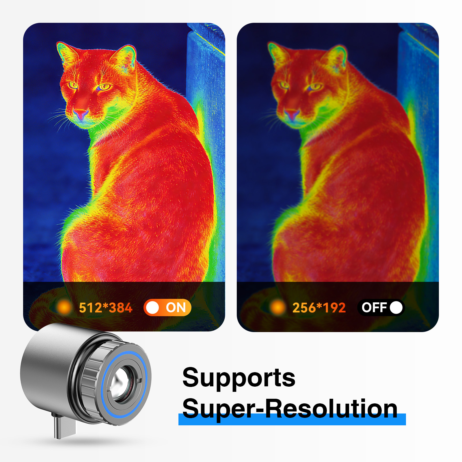 GTGUARD C210 Ai 512×384 Portable Thermal Camera Imager for Android Mobile Phone