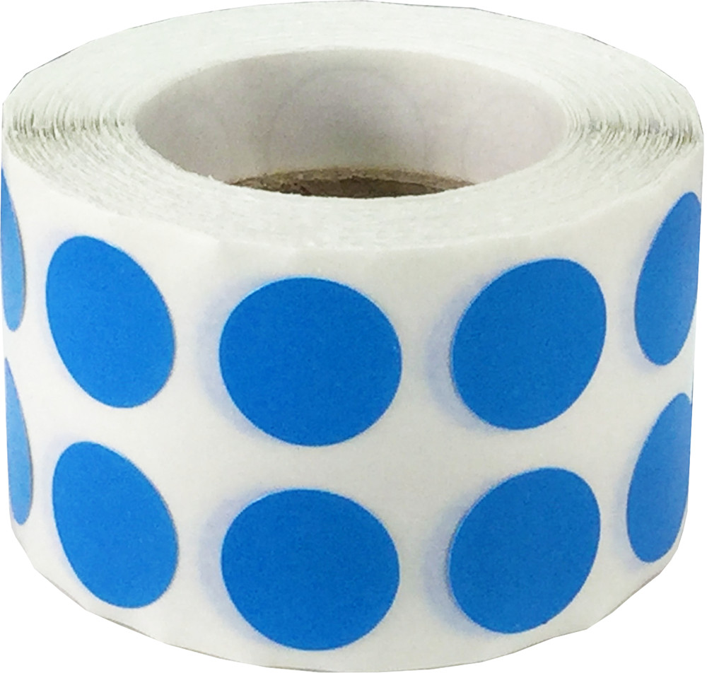 Circle Dot Stickers | 0.5″ Inch Round | 1,000 Pack | Pick One Color