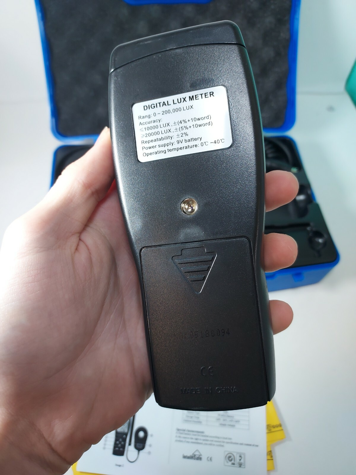 Smart Sensor AS823 Digital Lux Illuminance Flow Meter Light 1-200,000LUX mz