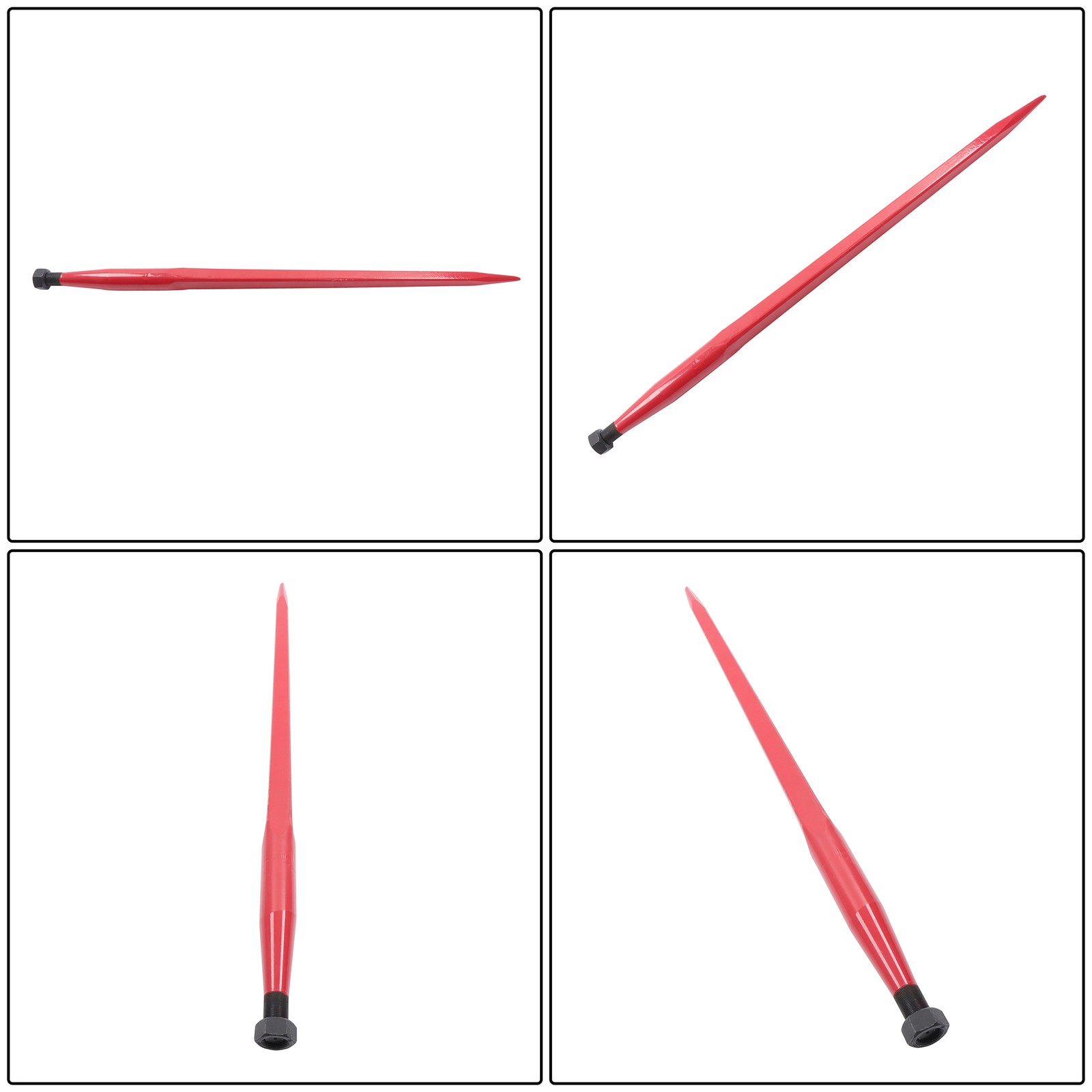 39 In. Hay Spear Bale Spears 1600 Lbs. Loading Capacity Skid Steer