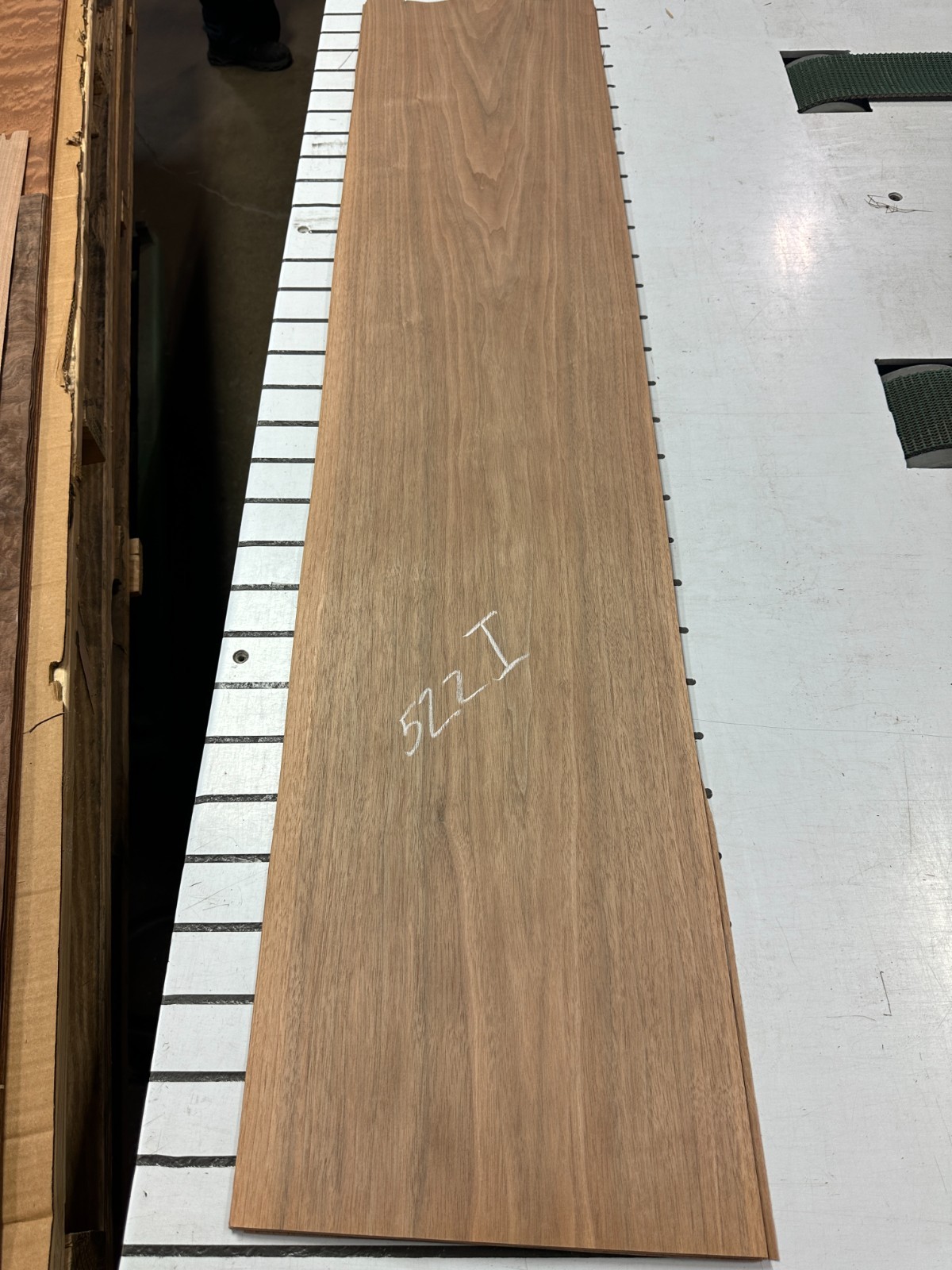 Bleached Walnut Raw Wood Veneer 3 sheets 55″ x 12″ 522i
