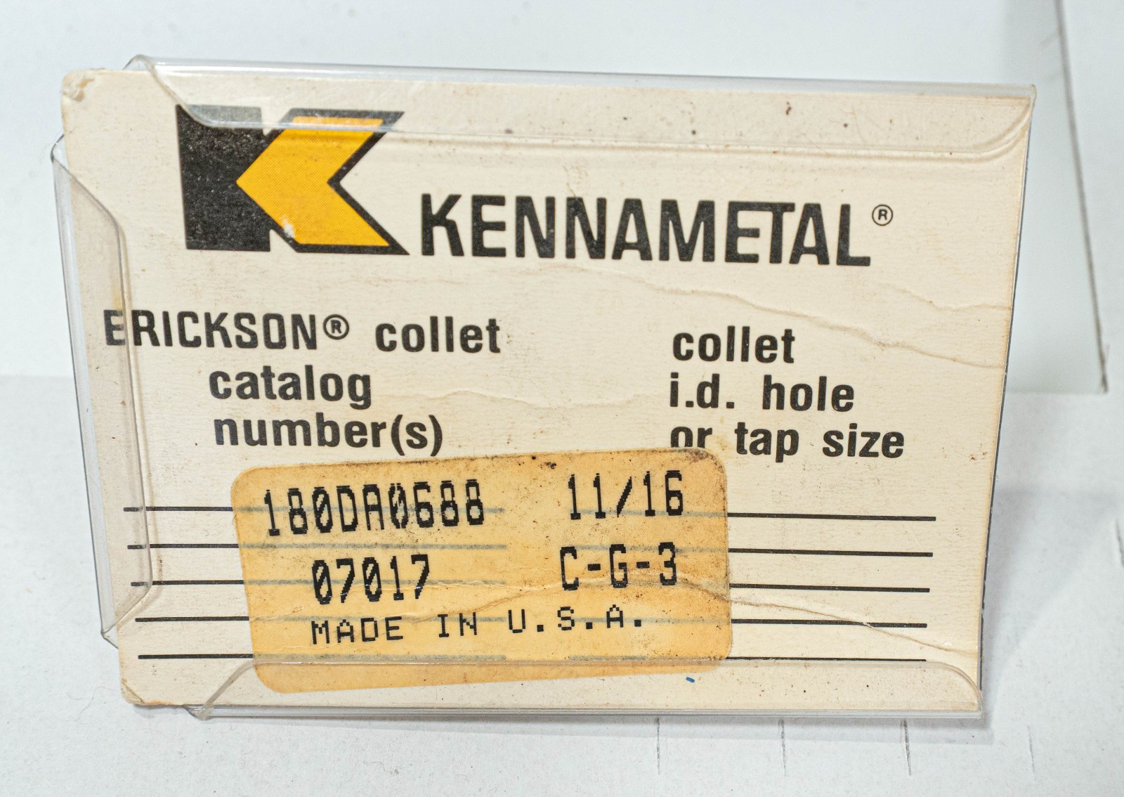 Lot of 17 Kennametal Erickson Collets 180DA0500-180DA0312-180DA0375