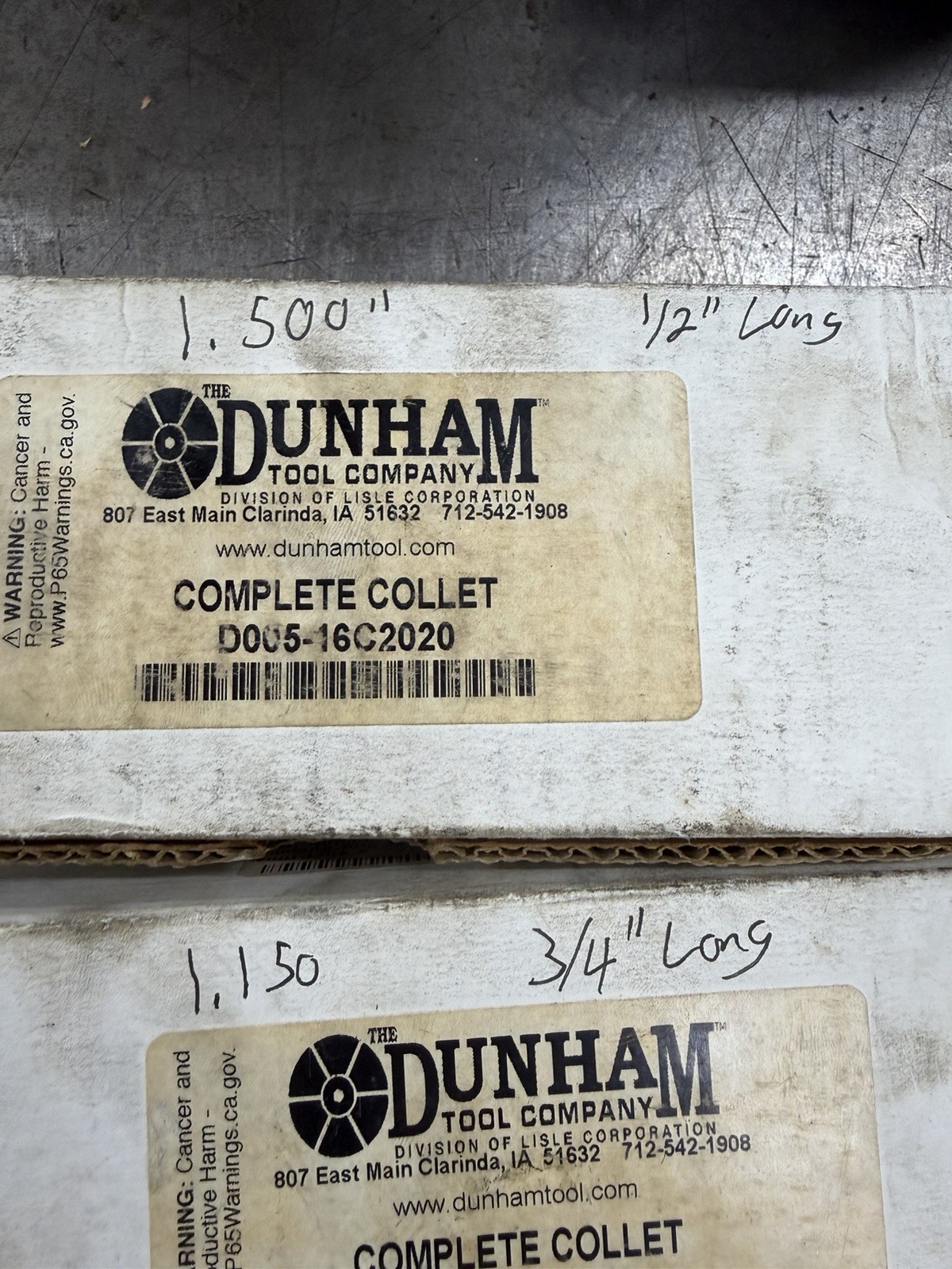 4 DUNHAM 16C INTERNAL EXPANDING COLLETS SEE PHOTOS FOR DETAILS