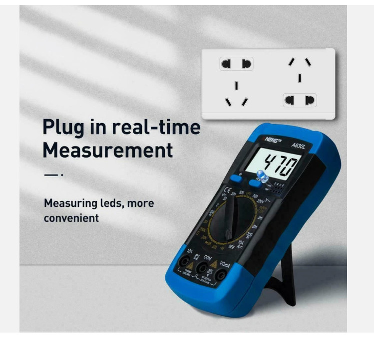 Digital Multimeter AC DC Voltmeter Ammeter Ohmmeter Volt Tester Meter XL830L USA