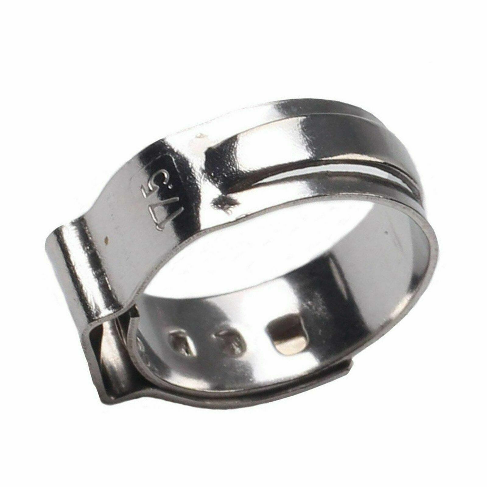 20 Pieces Stainless Steel 1/2″ PEX Ear Clamp Cinch Rings Crimp Pinch Fitting