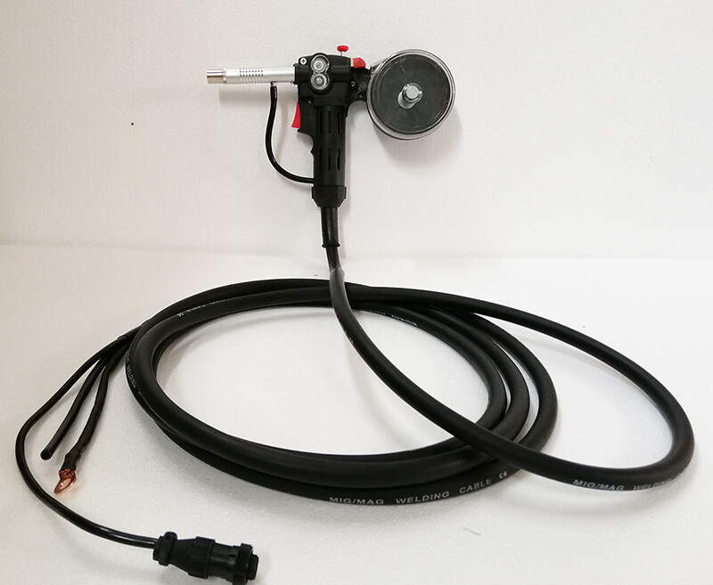 Intbuying New Aluminum Spool Gun Fit Miller 210 Spoolmate 3035 (5M cable ,DC24V)