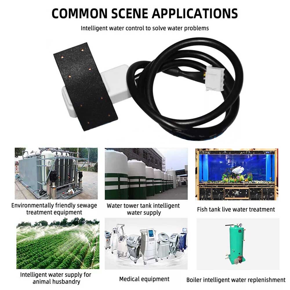 1/2x Non-Contact Water Liquid Level Sensor, DC 5-12V/24V 5mA 500ms Contactless