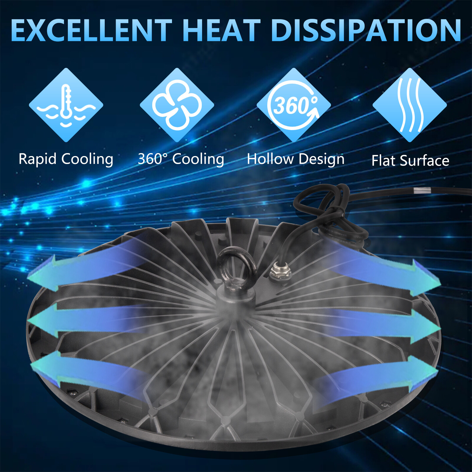 10 Pack 200W UFO LED High Bay Light Shop Industrial Commercial Factory Warehouse