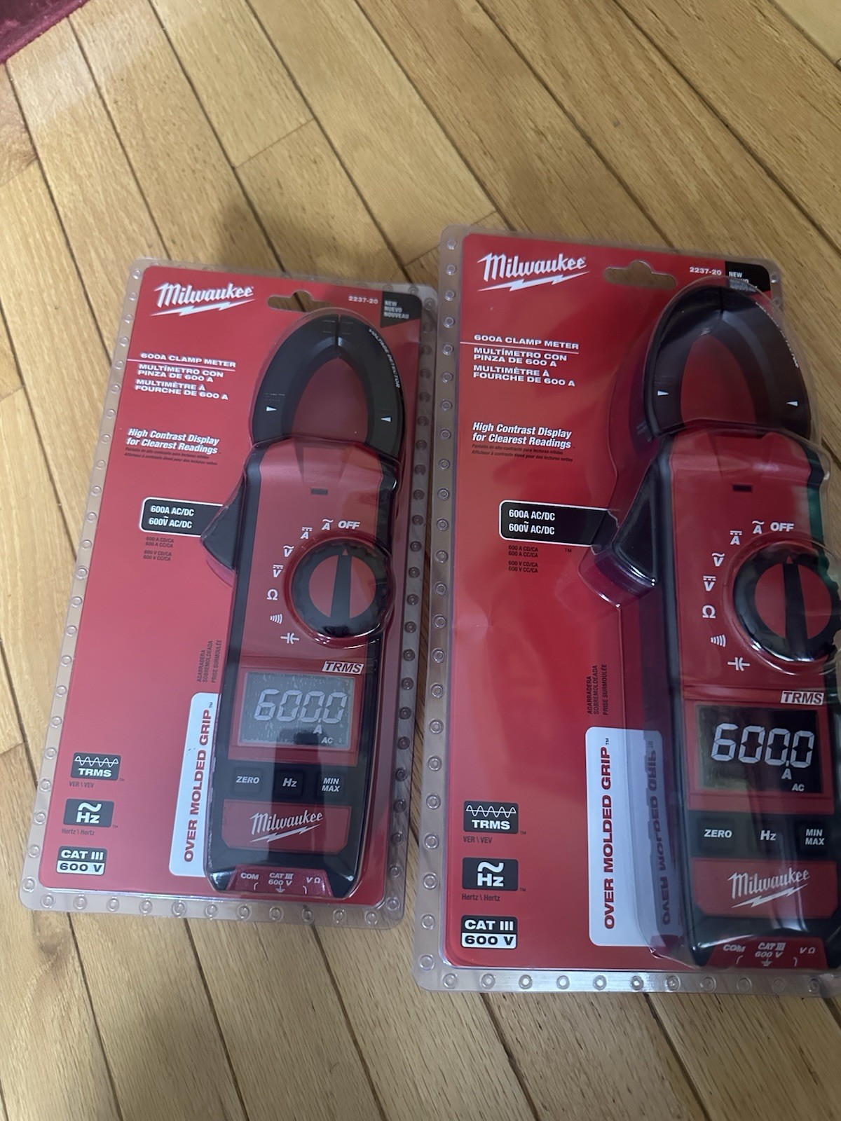 2 MILWAUKEE 600A CLAMP METER HVAC/R 2237-20