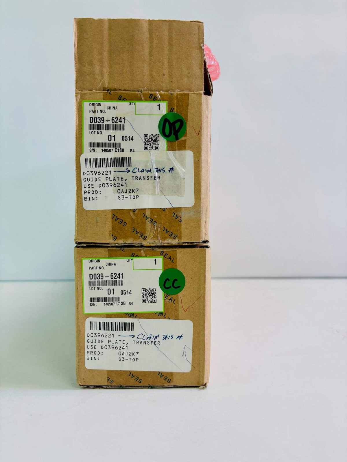 2 Open Genuine Ricoh Aficio MP C2030, C2050 Guide Plate D039-6241, D0396241