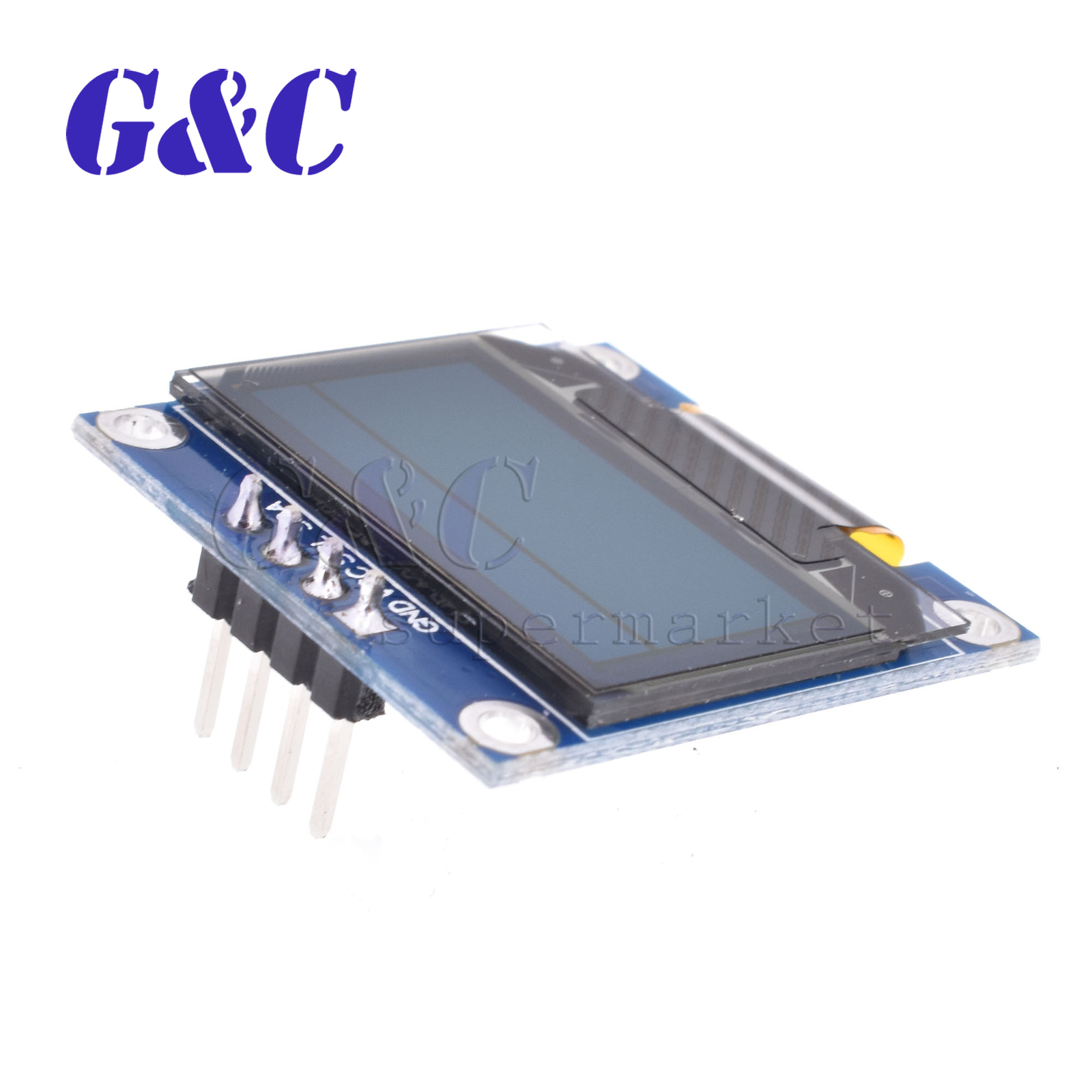 0.96″ inch 3-5V I2C IIC 128X64 Blue OLED LED Display Modul or Arduino