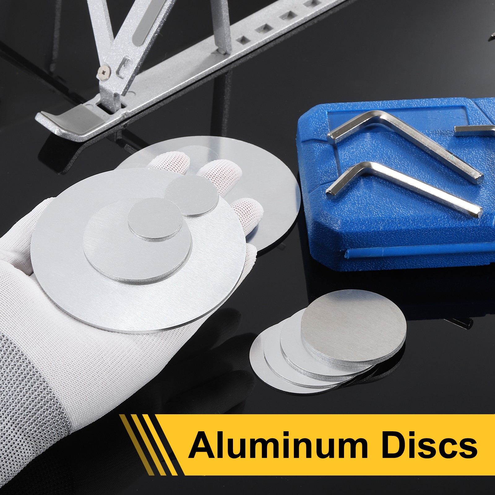 6Pcs Aluminum Disc 4″(100mm) Dia 0.04″(1mm) Thick Round 5052 Aluminum Sheets