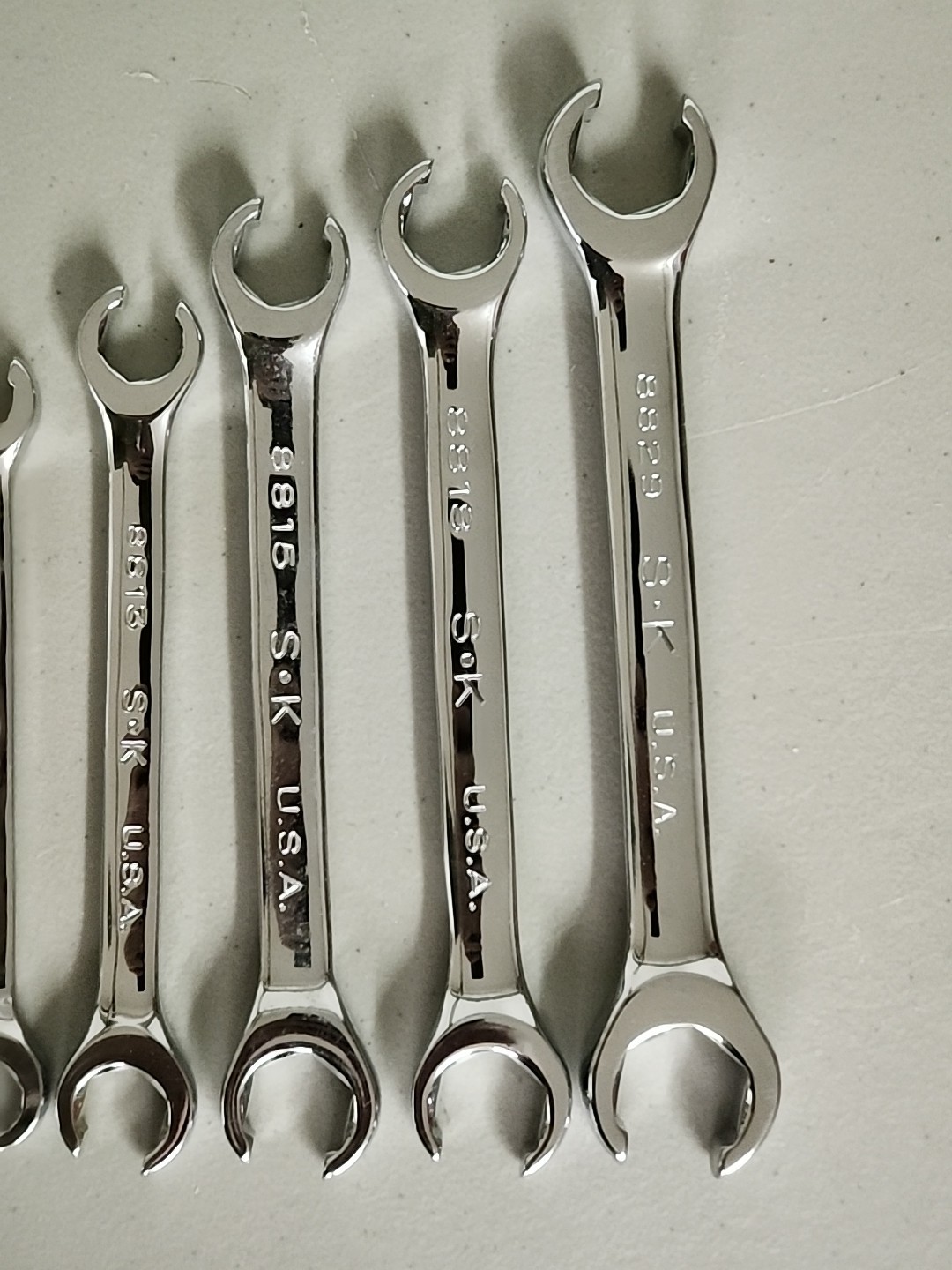 SK Tools USA 6 Piece Flare Nut Wrench Set 6 Point Metri 9MM to 21MM