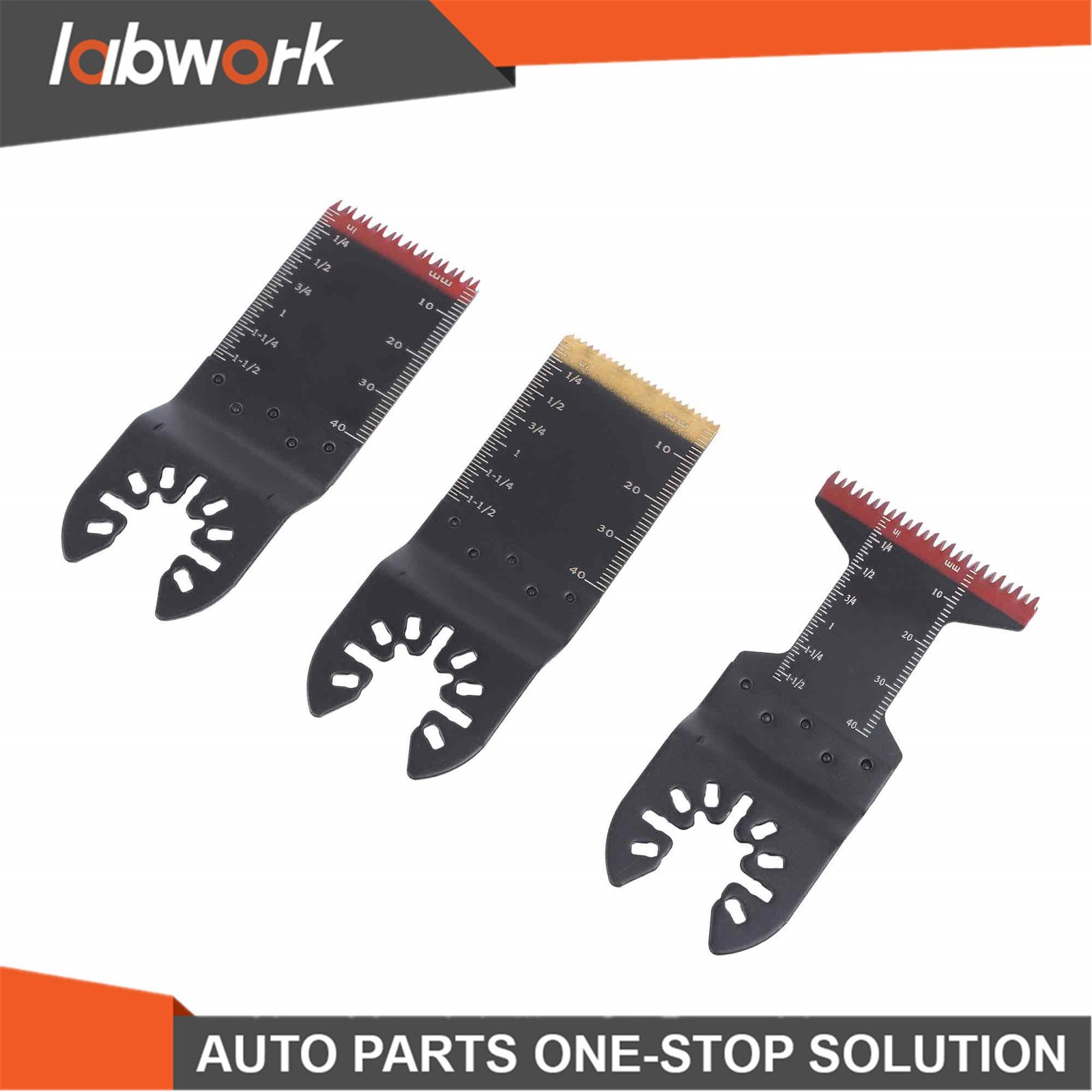 Labwork 100 Pack Multitool Blades Kit Japanese Tooth Oscillating Saw Blades
