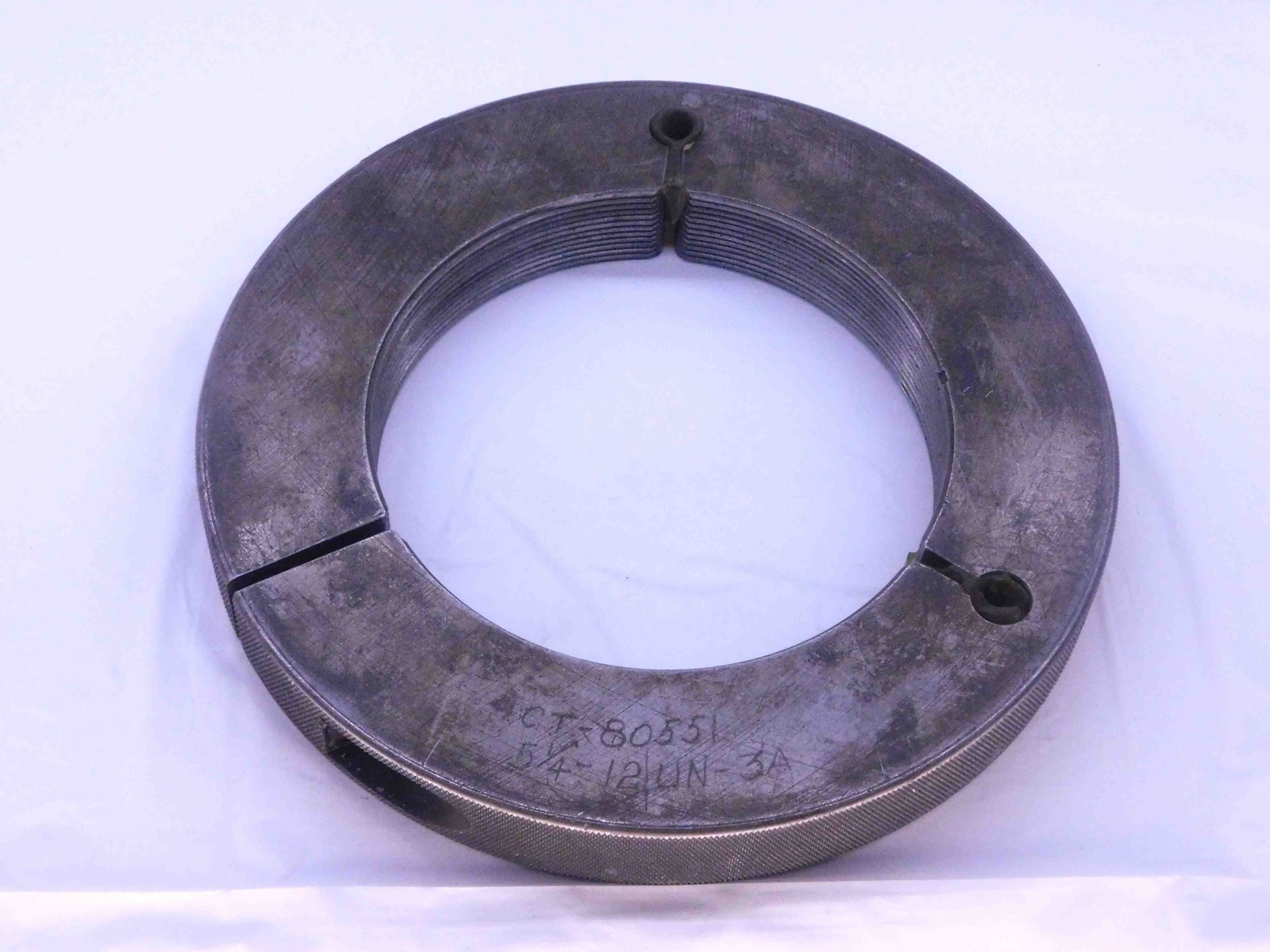 BUDGET 5 1/4 12 UN 3A THREAD RING GAGE 5.25 5.250 5.2500 GO ONLY P.D. = 5.1959