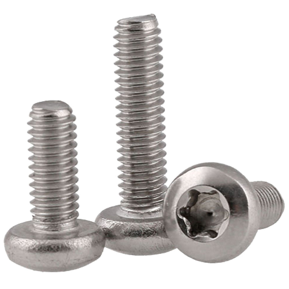 M3 – 0.5 A2 Stainless Steel Six Lobe Pan Head Torx Security Machine Screws Bolts