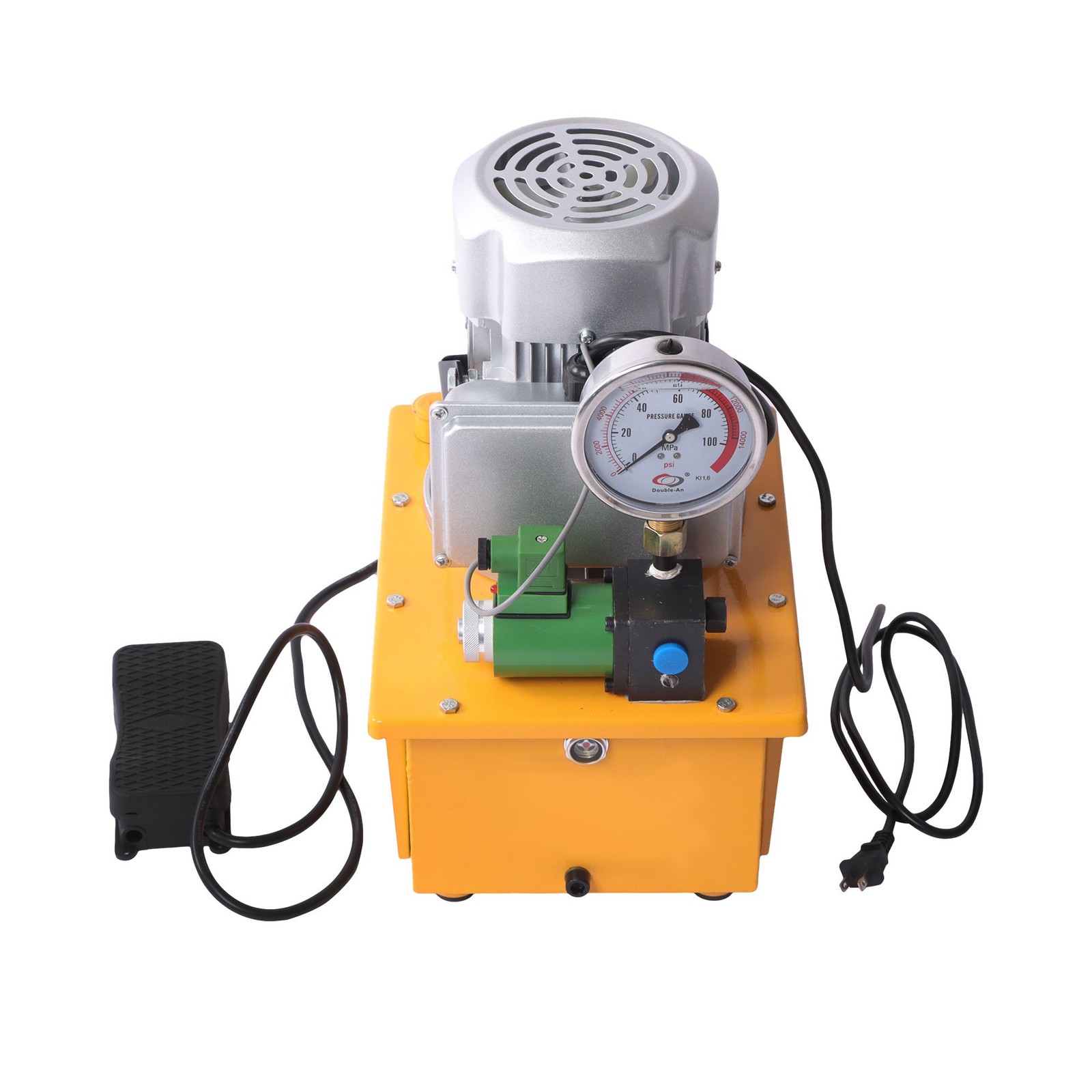 10000 PSI Single Acting Electric Hydraulic Pump 8L Solenoid Valve 110V