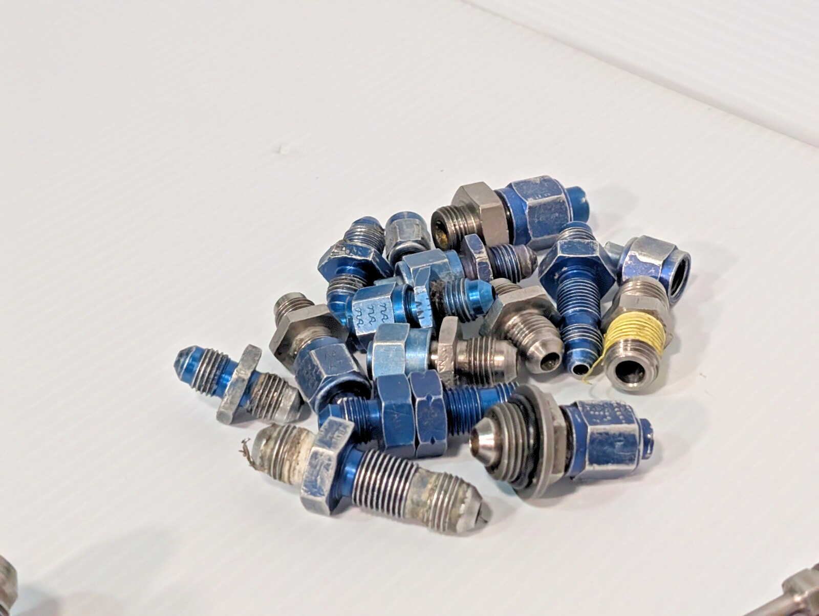 Mixed Lot of Steel Hose Fittings, Swivel Elbows, Universal, Flared Tube & more