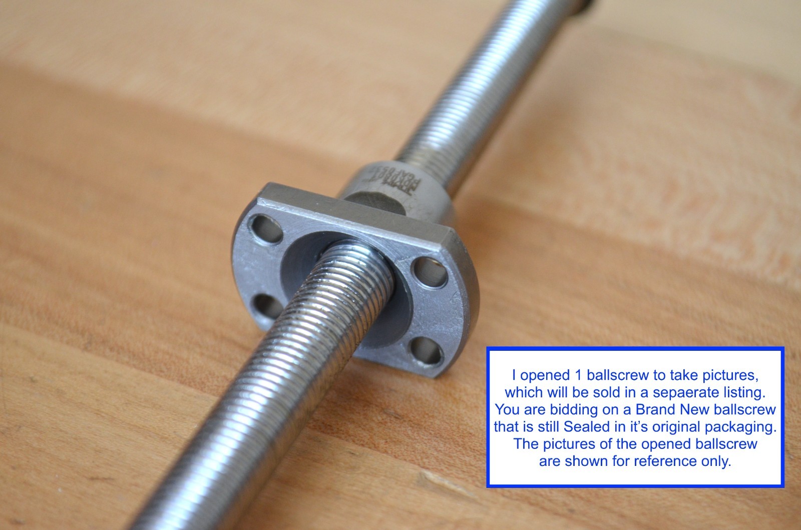 New THK MDK0801-3G2+165LC7 x165mm Ballscrew 8mm dia. x 1mm Pitch + Machined Ends