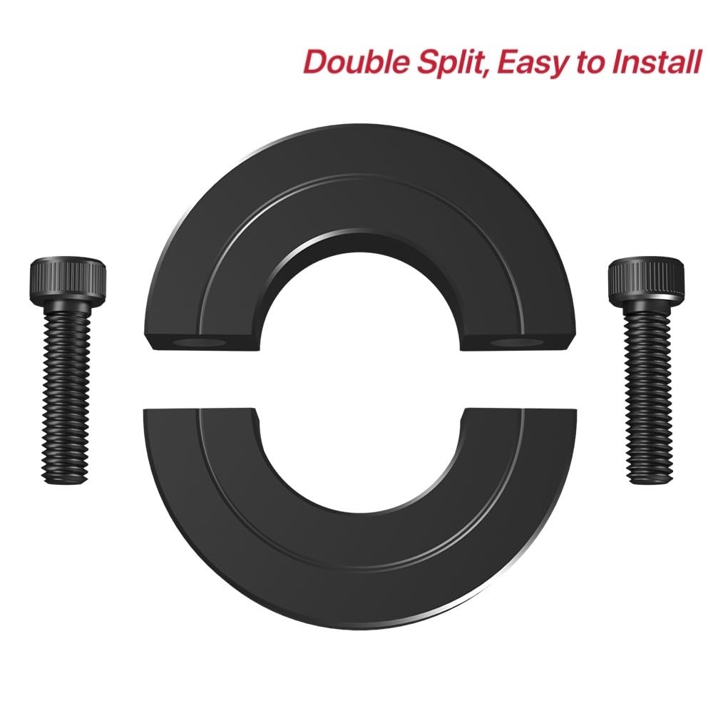 Shaft Collars 4 Pack 5/8 Bore Clamp On Steel Collars