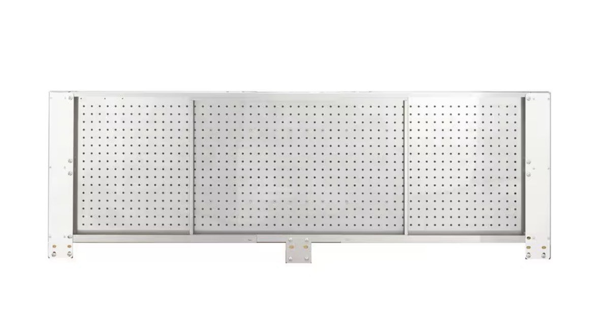Husky 52 in. W to 72 in. W Stainless Steel Adjustable Pegboard