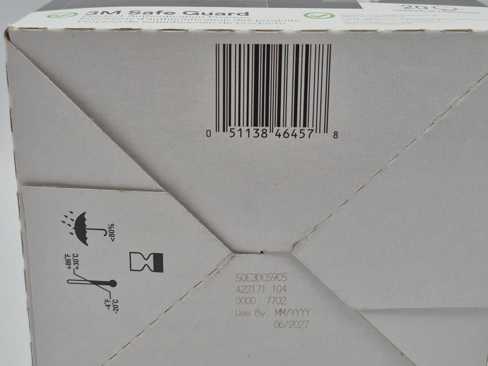 3M 8210 N95 Particulate Respirator Protection Mask, 4 Boxes = 80 masks