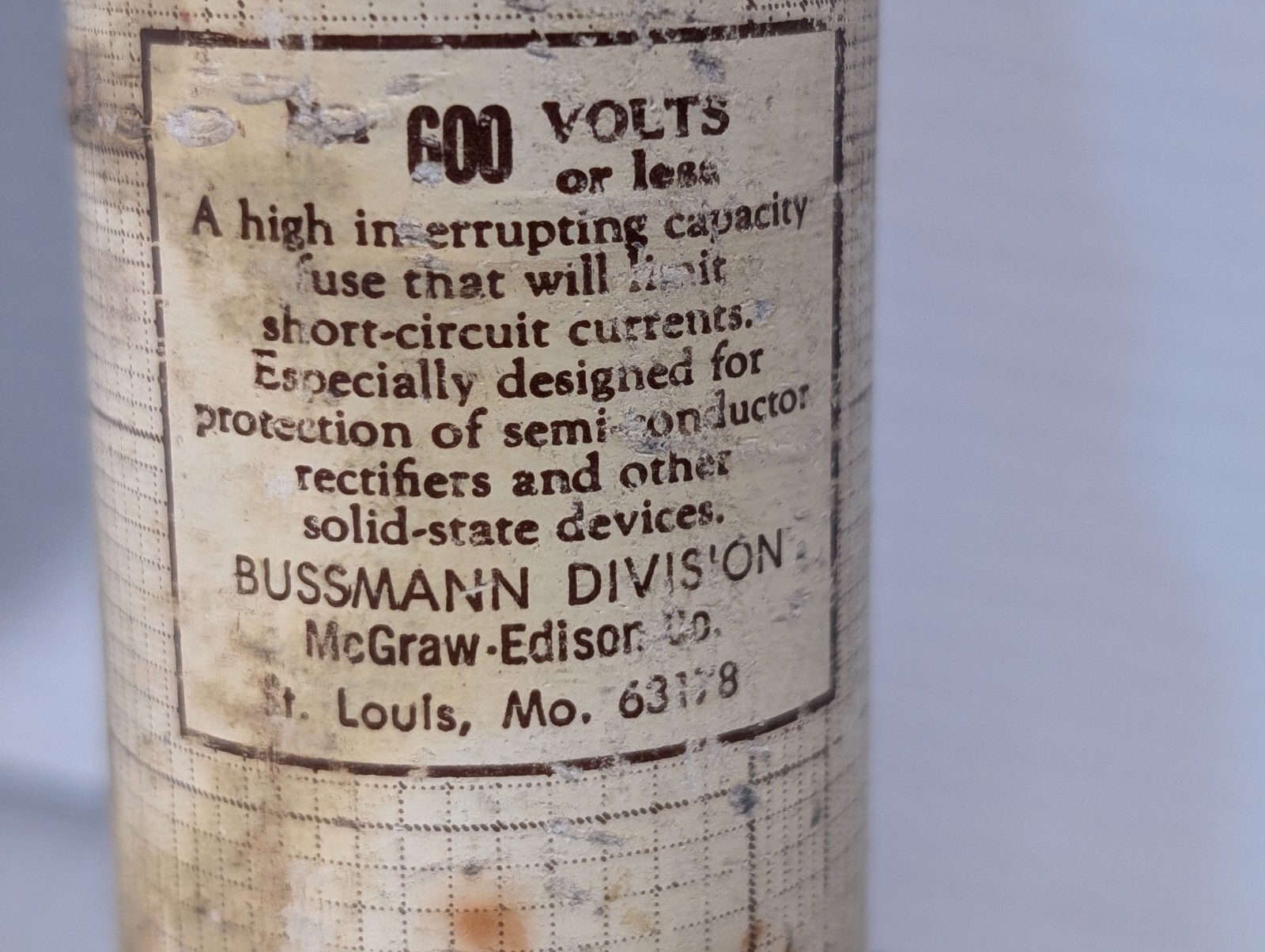 Bussmann (Tron) KAC-125 Fuse, 125A, 600VAC – Free Returns