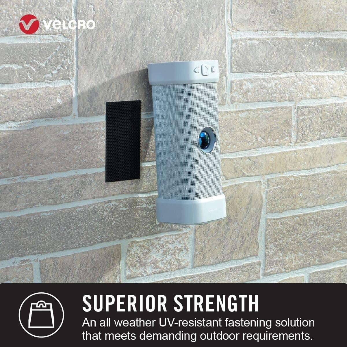 VELCRO Brand Industrial Strength Heavy Duty Strips, Holds 15 lbs 4×2″ (3 Sets)