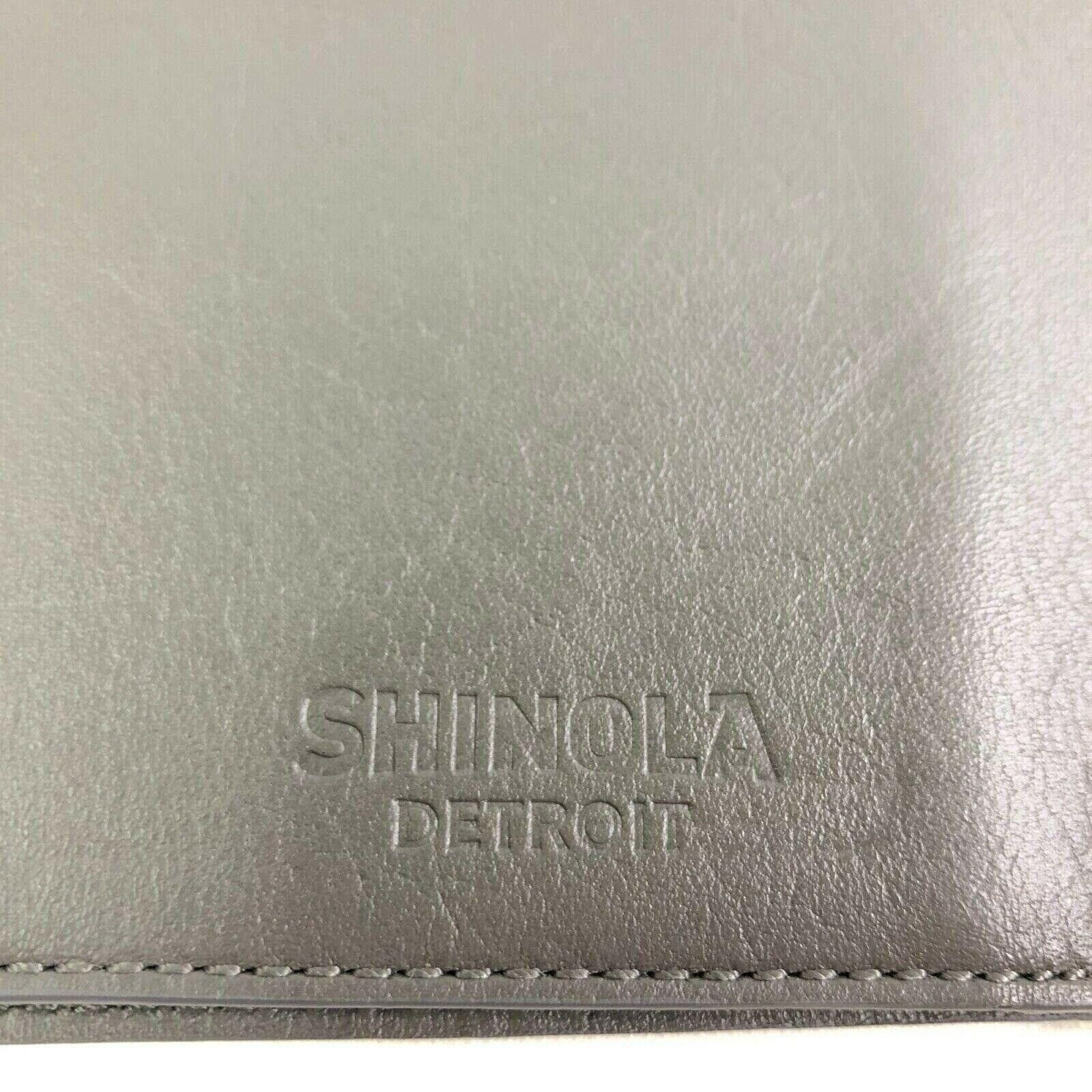Shinola Gray Leather Journal Cover 80pg Notebook and Dust Cover