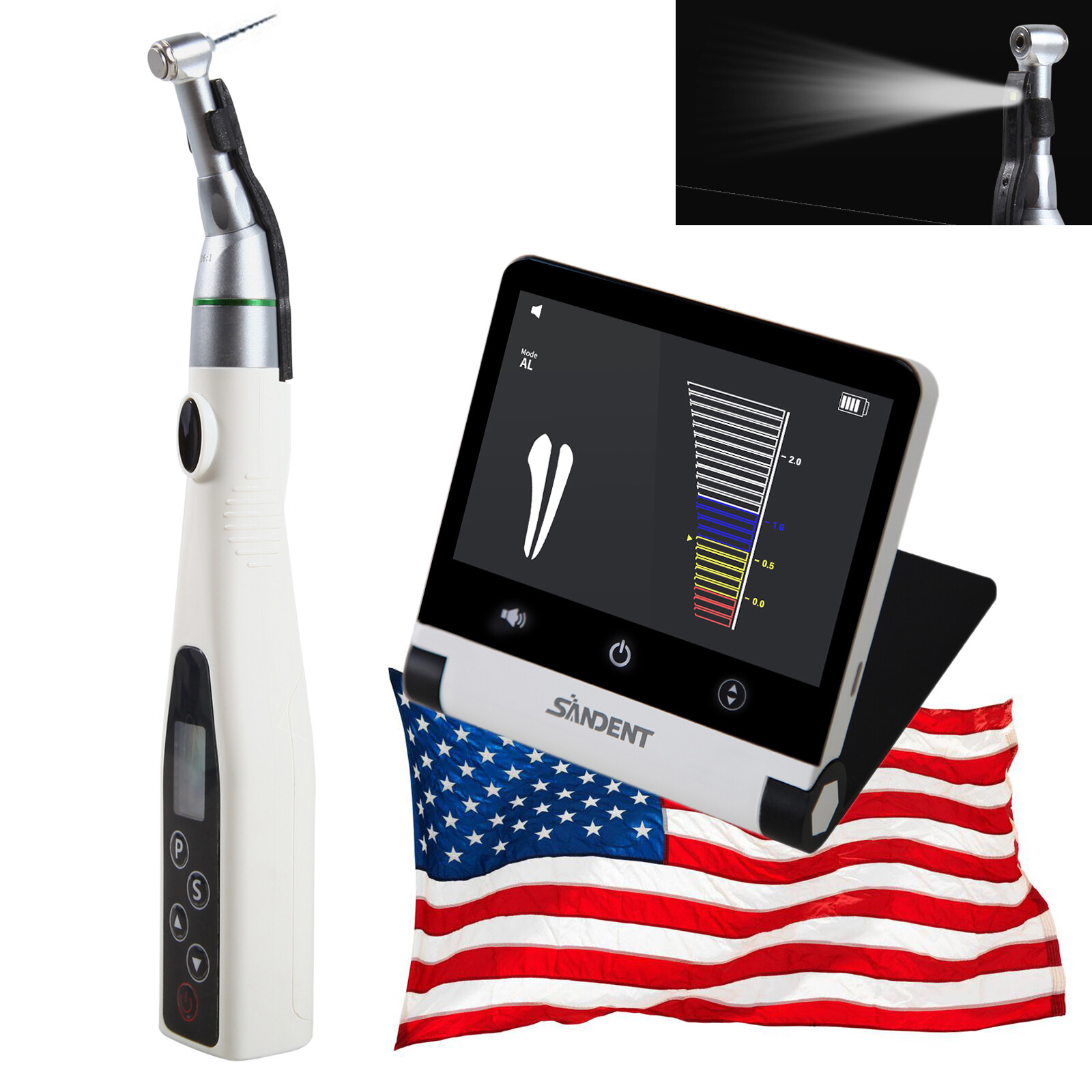 Wireless Dental 16:1 Endodontic LED Endo Motor /Apex Locator Root Cnal LCD OR