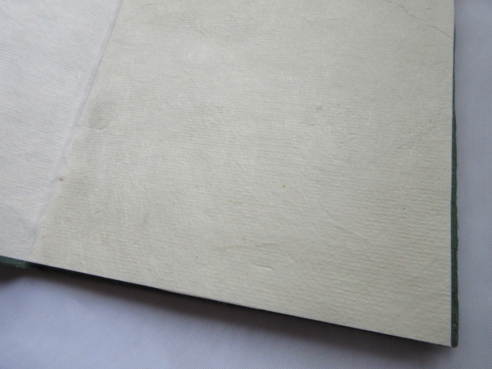 New Handmade Textured Paper 5×7 Journal Blank 20-Page Green Notebook Pad Diary