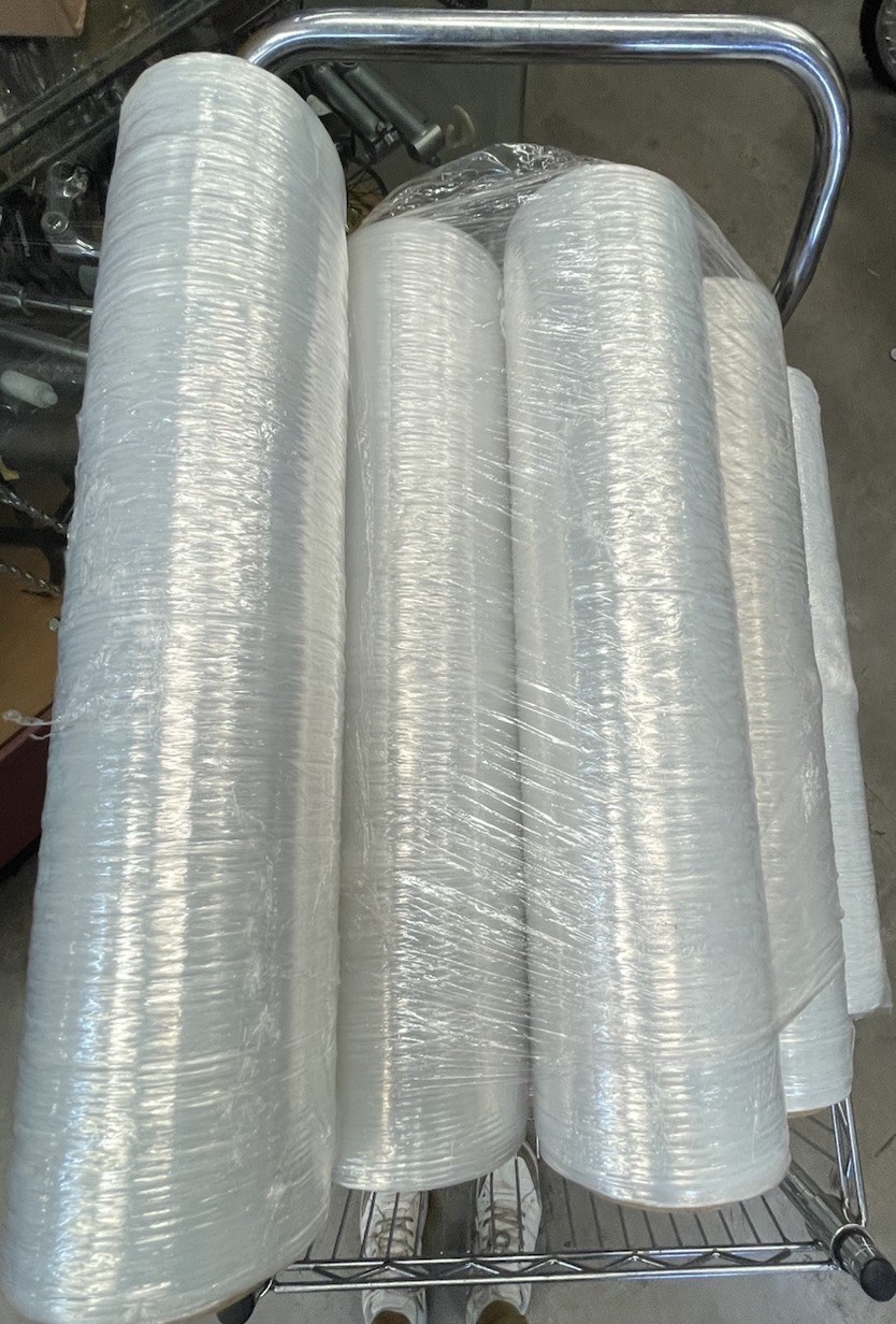 Plastic Wrap Stretch Film Clear for Moving Shipping Packing 18 In x 1200 Ft Roll