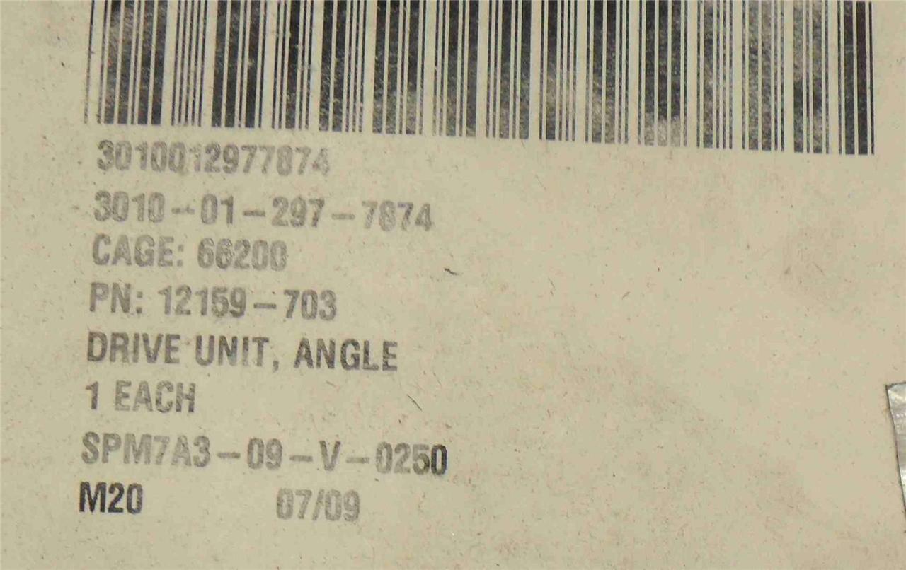 Steam Turbine Angle Drive Unit 12159-703 3010-01-297-7874 NEW