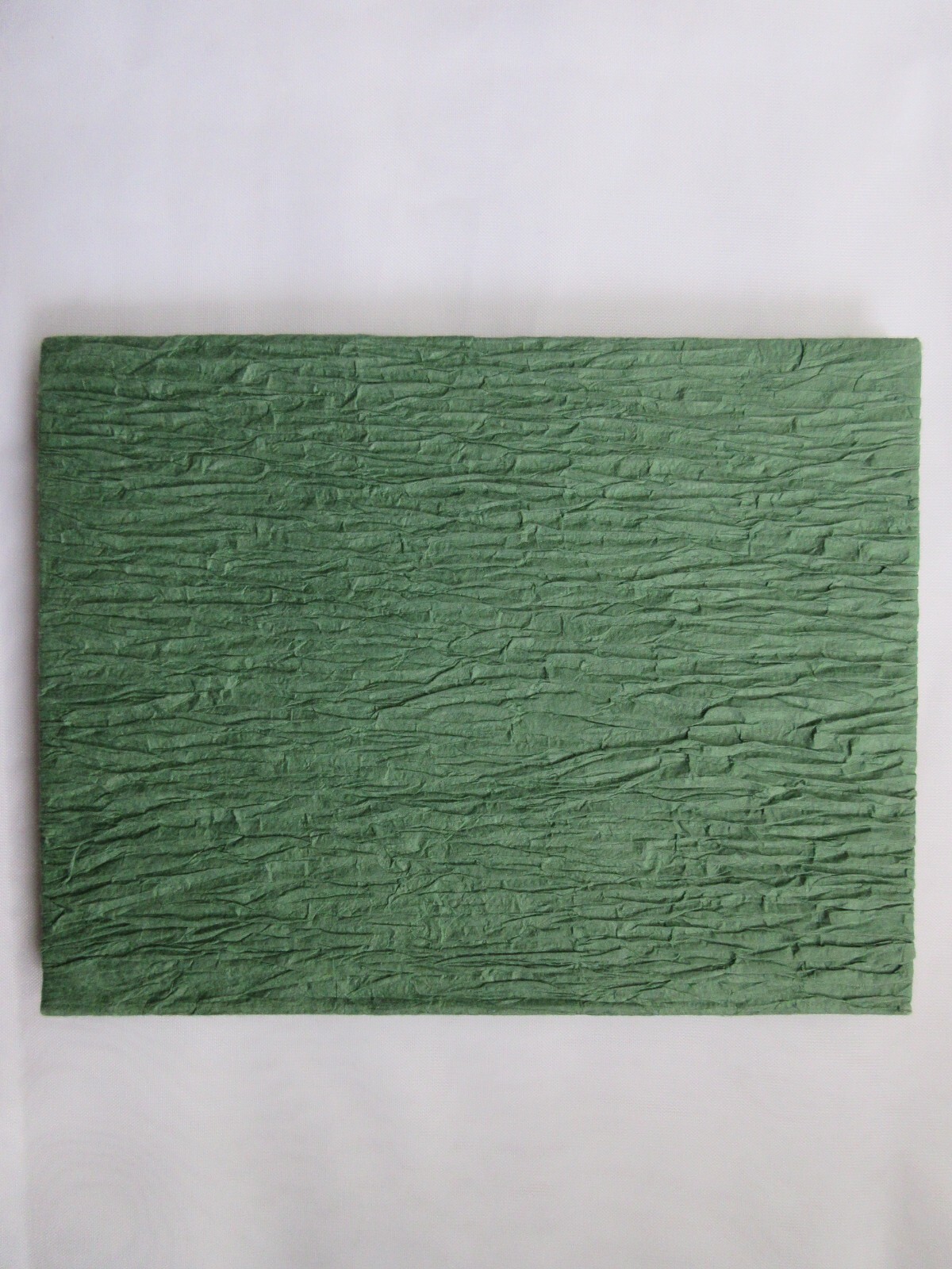 New Handmade Textured Paper 5×7 Journal Blank 20-Page Green Notebook Pad Diary