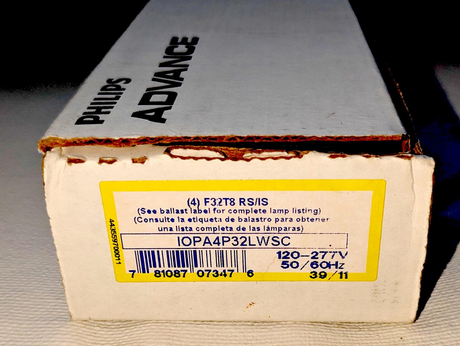 NOS Philips Advance Optanium Ballast IOPA-4P32-LW-SC 120v – 277v 3HCX7 T8
