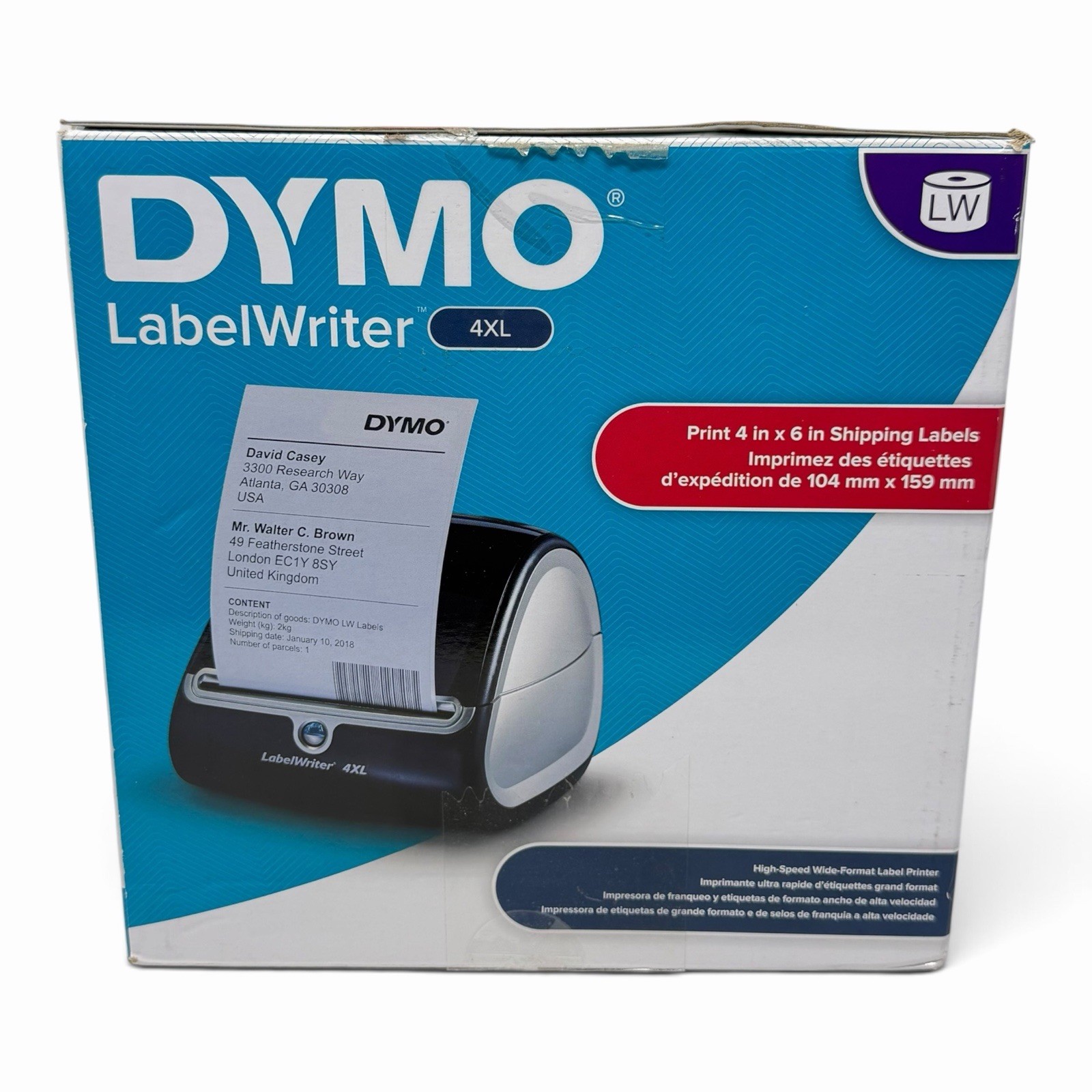 Dymo LabelWriter 4XL Thermal Label Printer – Black Brand New