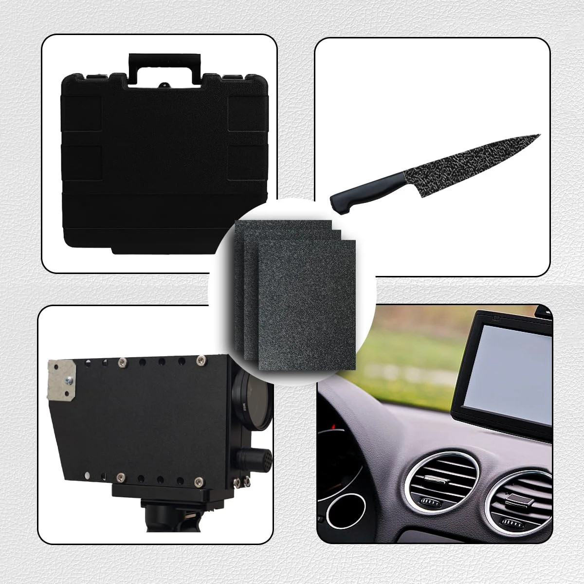 Pack of 2 ABS Plastic Sheet Black Plastic Sheet 8 x 12 x 18 Thick (3mm) Rigid Mo