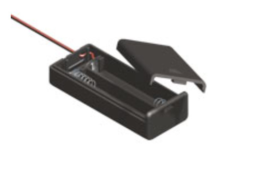 2 x AAA Enclosed Battery Holder with Switch and Wire Leads