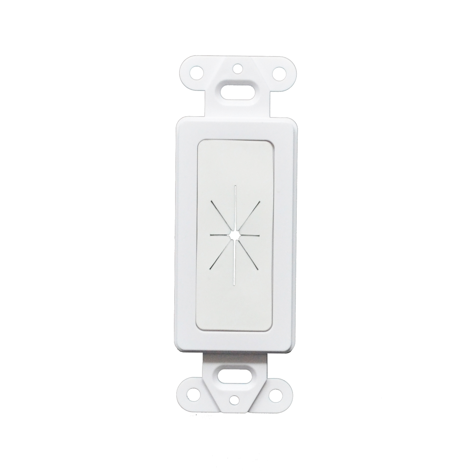 50pcs Decorator Wall Plate Insert with Flexible Opening White