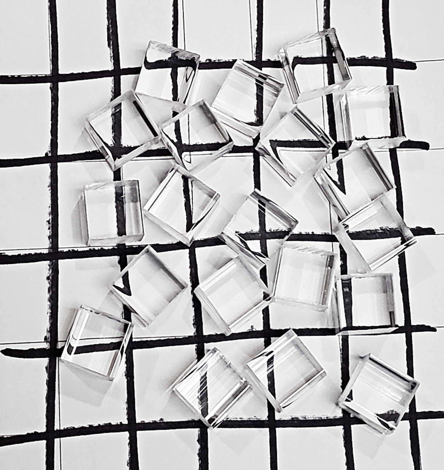 20 Pieces 3/4” x 3/4″ x 3/4” Clear Square Acrylic Plexiglass Plastic Cubes Rod