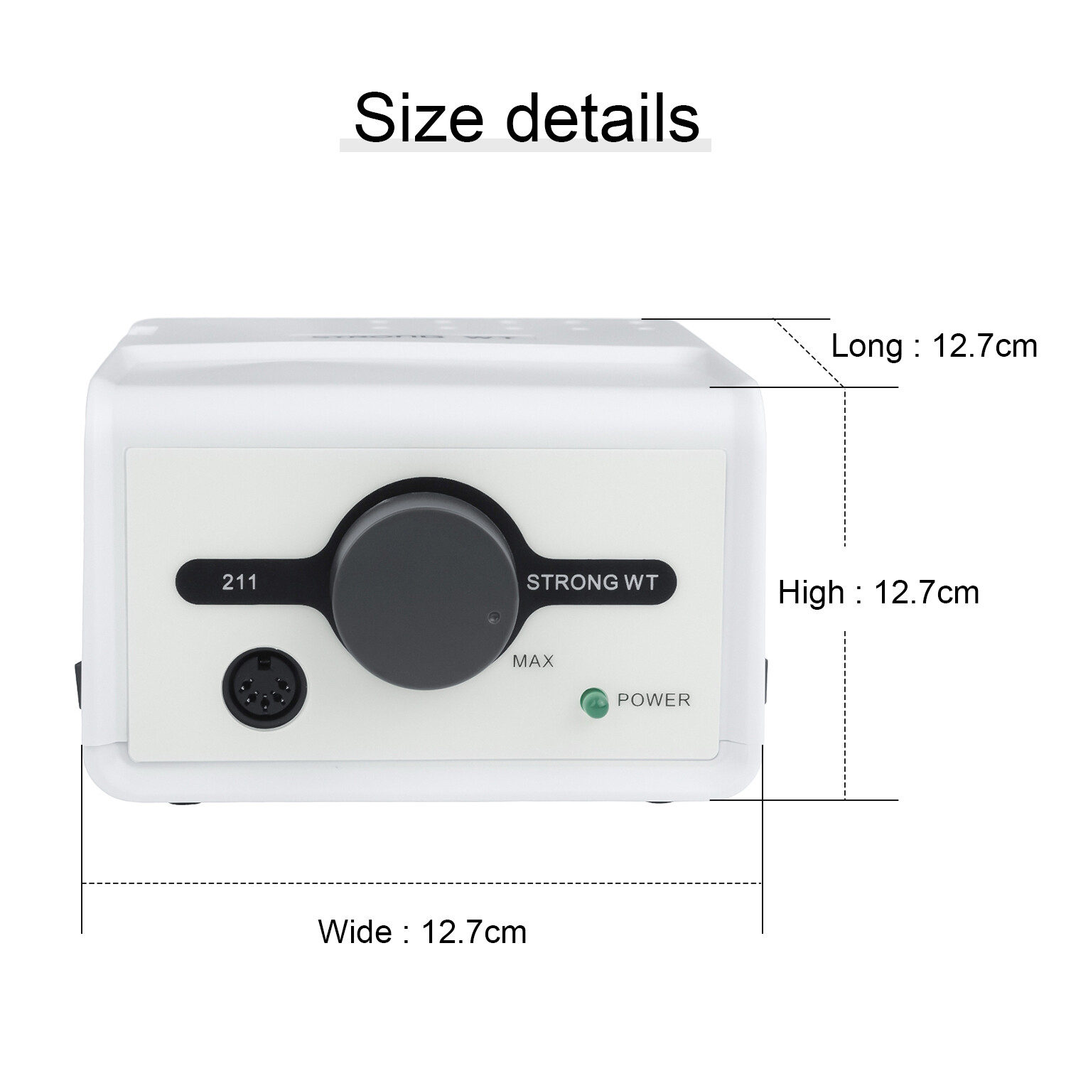 STRONG211 Micro Motor Electric Nail Drill Machine &35000RPM Handpiece 120 Silver