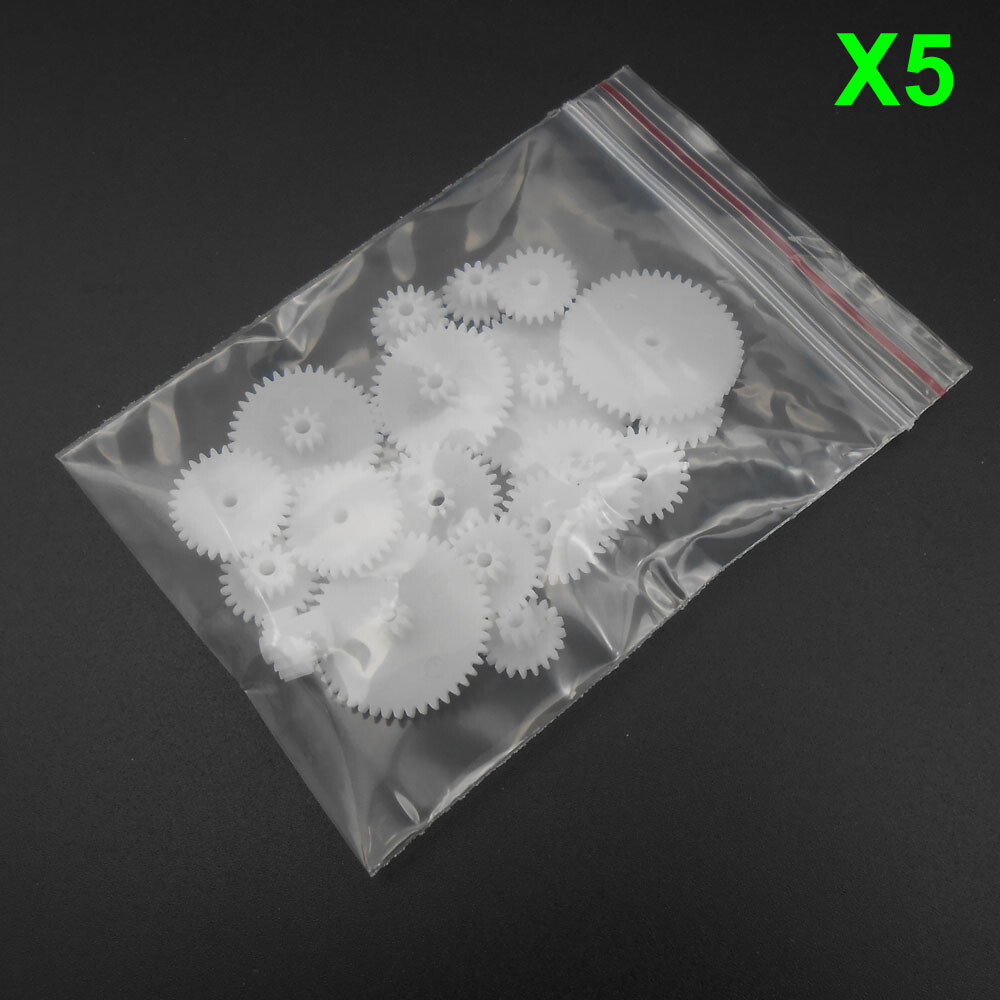 5 Bags X 19 Kinds 19Pcs 0.5Mod Double Gear Reduction Gear Bore 2.05MM 1.95MM 2MM
