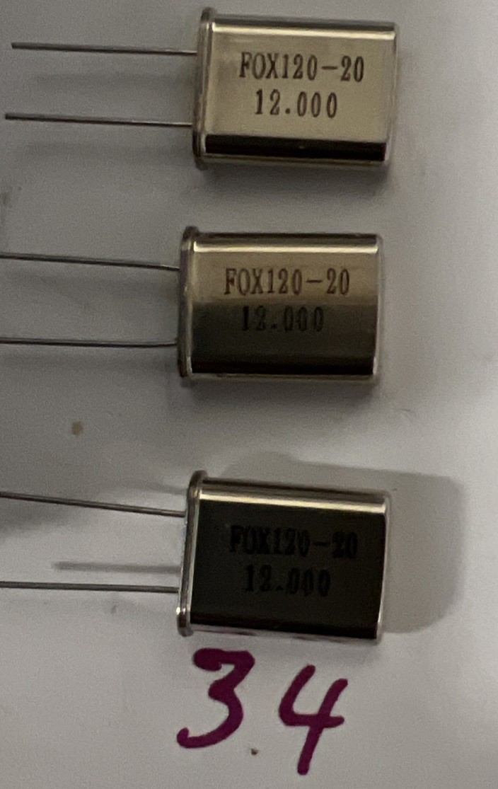 FOX120-20 12.000 12.000 MHz quartz crystal oscillator New Quantity of 3