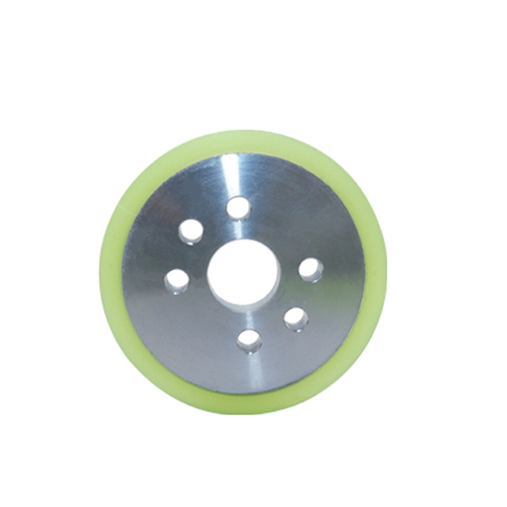 Aluminum Alloy Rubber Coated Roller With Hole Type Drive Pulley/Wheel Dia40-80mm