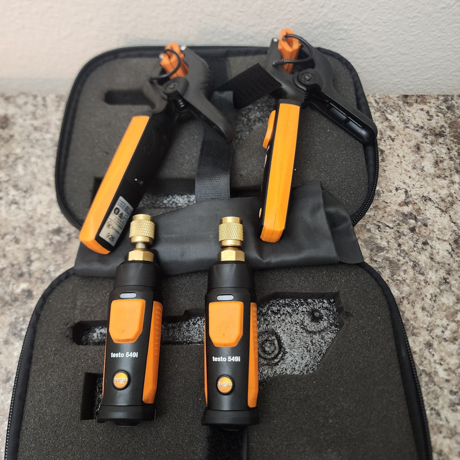 Testo Smart Probes HVAC Refrigeration Test Kit 115i & 549i Bluetooth W/ Case Use