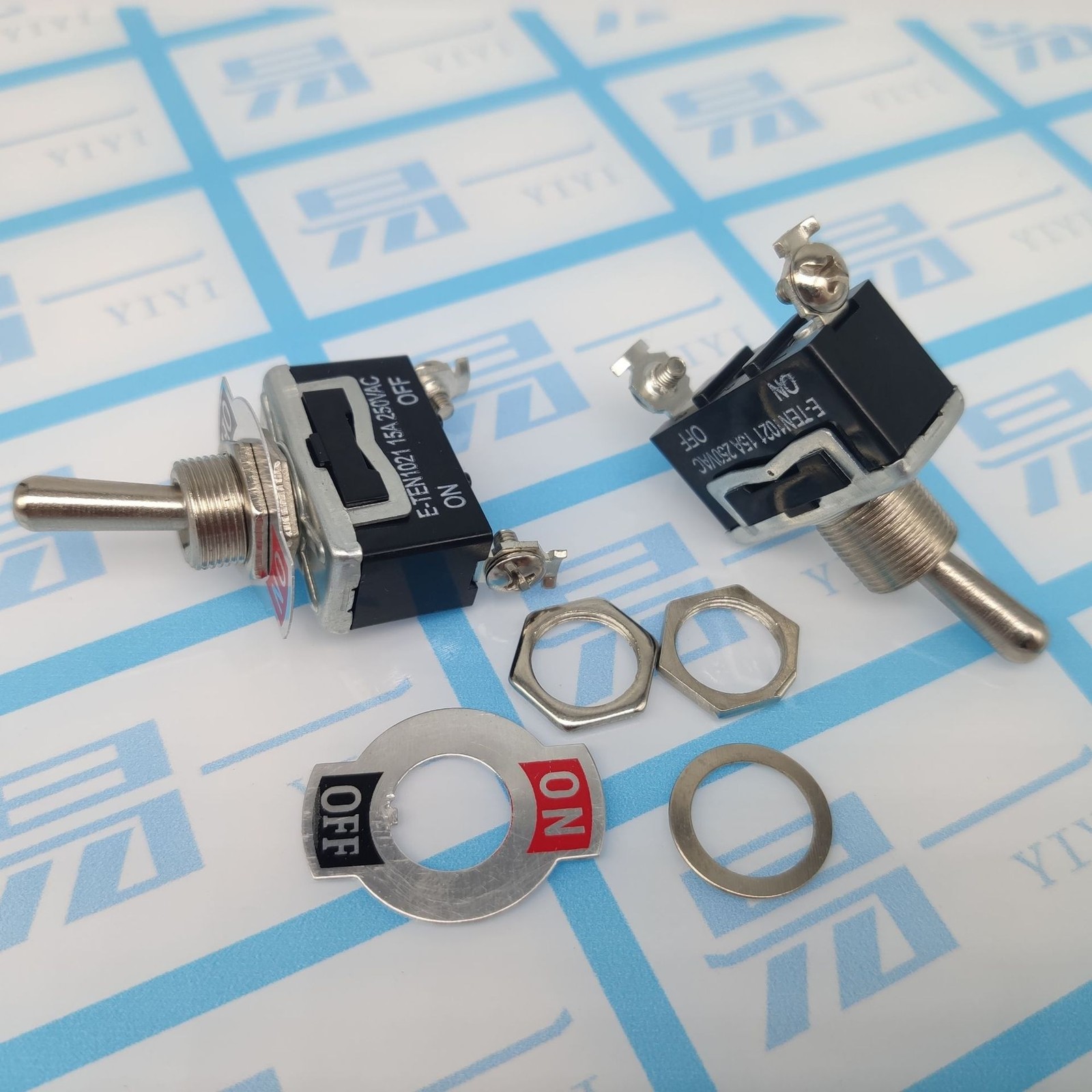 5 Pack Heavy Duty Toggle Switch with Waterproof Covers – 15A 250V Capacity