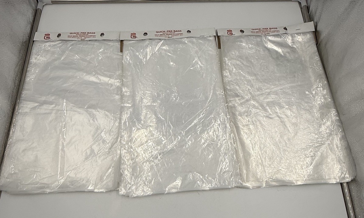 300 Gold Medal Products Company Quick-pak Bags Clear 17”x10”New